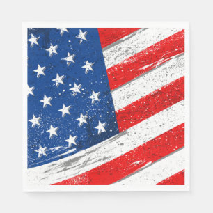 July 4th Patriotic Paper Napkins