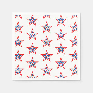 July 4th Patriotic Paper Napkins