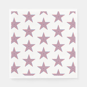July 4th Patriotic Paper Napkins