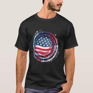 July 4th Product Patriotism, American Flag_21 T-Shirt