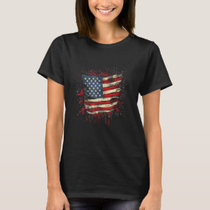 July 4th Product  Patriotism, American Flag_2 T-Shirt