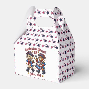 July 4th USA 250th Anniversary Semiquincentennial Favor Box