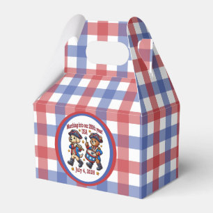 July 4th USA 250th Anniversary Semiquincentennial Favor Box