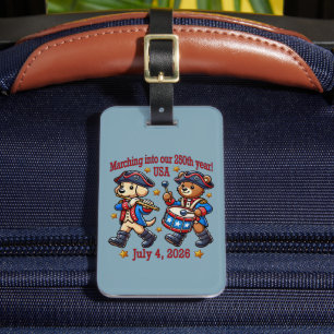 July 4th USA 250th Anniversary Semiquincentennial Luggage Tag