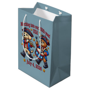 July 4th USA 250th Anniversary Semiquincentennial  Medium Gift Bag