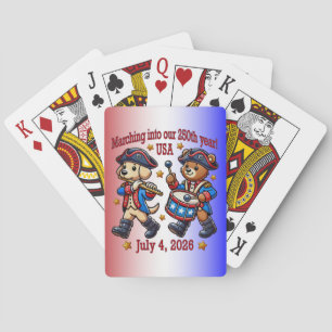 July 4th USA 250th Anniversary Semiquincentennial  Playing Cards