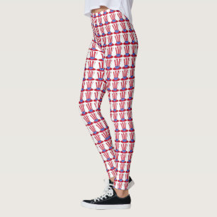 July 4th USA Patriotic Stars Stripes Uncle Sam Leggings