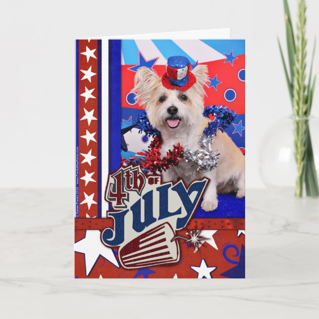 July 4th - Westie X - Lady Card (Front)