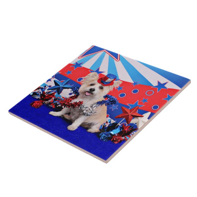 July 4th - Westie X - Lady Tile (Side)