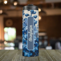 July Birth Flower Larkspur Personalized 16 oz
