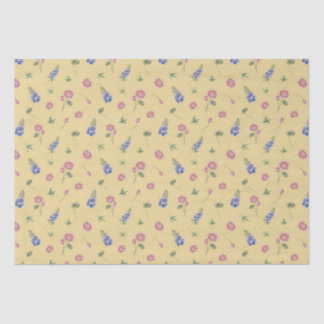 July Birth Month Flowers Larkspur Water Lily Tissue Paper