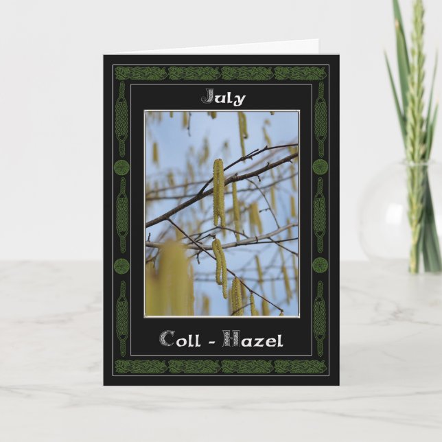 July Birthday Celtic Oracle Divination Card (Front)