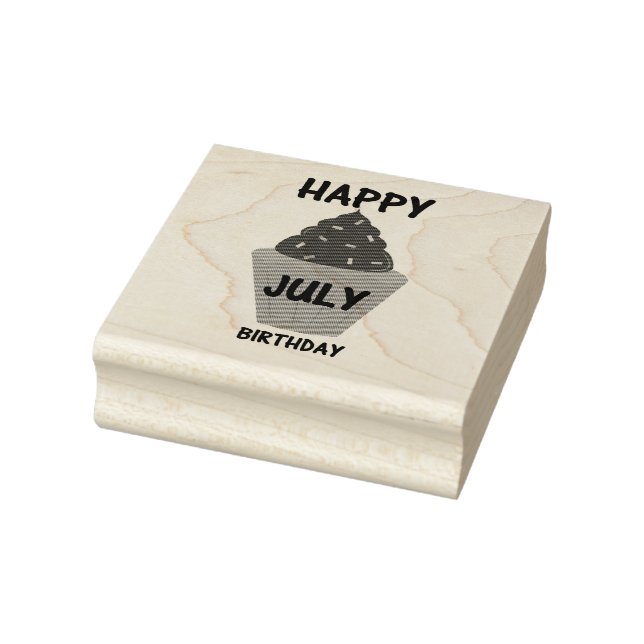 July birthday ink stamp (Stamp)