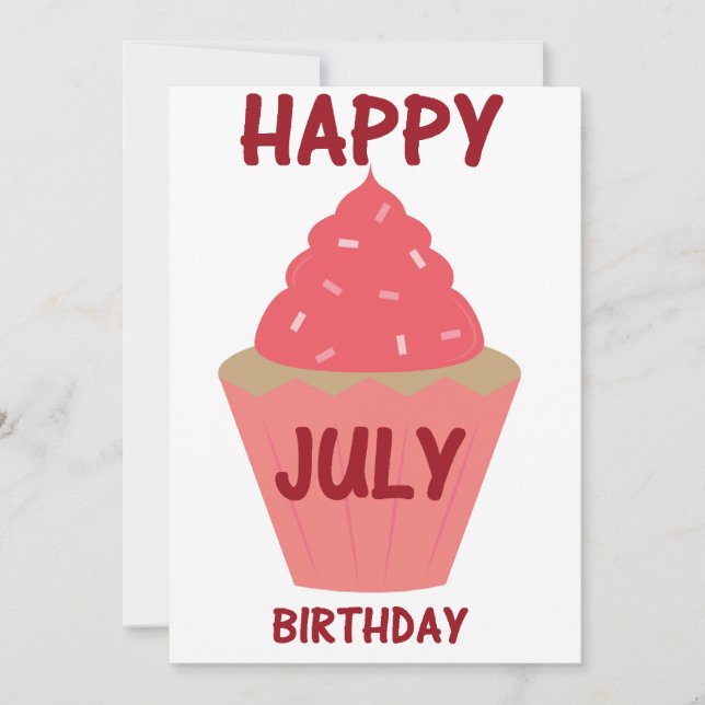 July birthday invitation (Front)