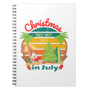 july christmas/christmas in july notebook