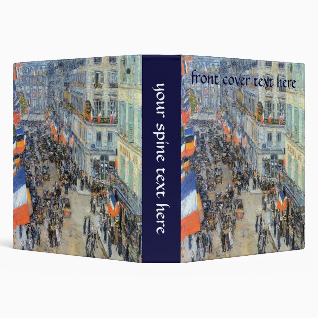 July Fourteenth, Rue Daunou by Childe Hassam Binder (Background)