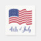 July Fourth American Flag Napkins