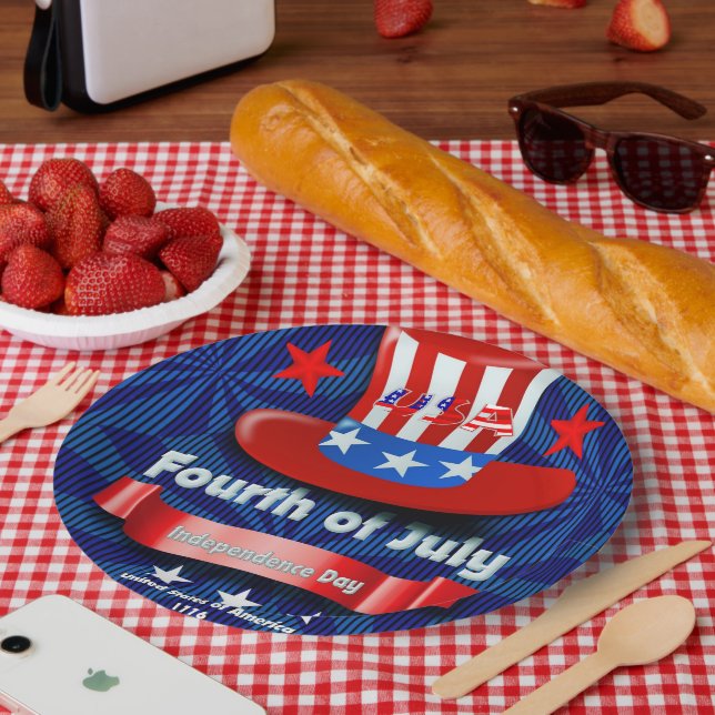 July Fourth Party Paper Plate (Picnic)