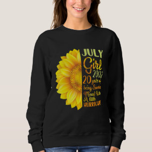 July Girl 2002 20 Years Of Being Sunshine Mixed A Sweatshirt
