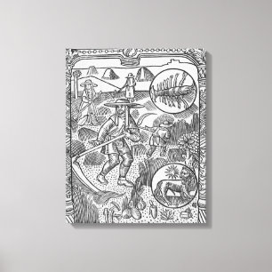 July, haymaking, Cancer Canvas Print