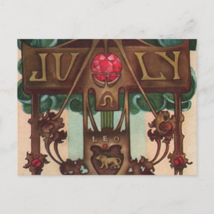 July - Leo Postcard