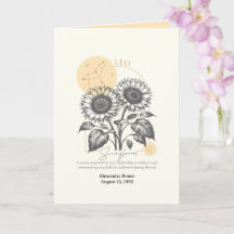 July to August Birth Flower Custom Birthday