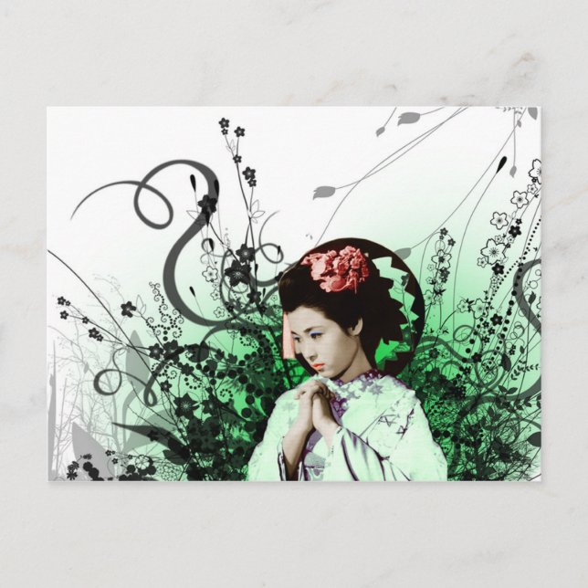 Julzips - Geisha Postcard (Front)