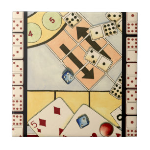 Jumbled Assortment of Games of Chance Tile