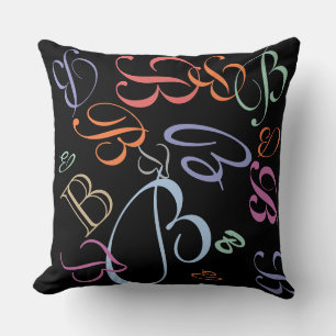 Jumbled CHANGE the MONOGRAM Spring Colours 2014 Throw Pillow