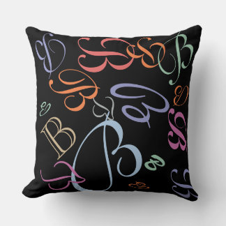 Jumbled CHANGE the MONOGRAM Spring Colours 2014 Throw Pillow