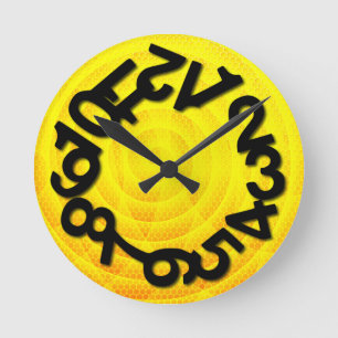 Jumbled Up Round Clock