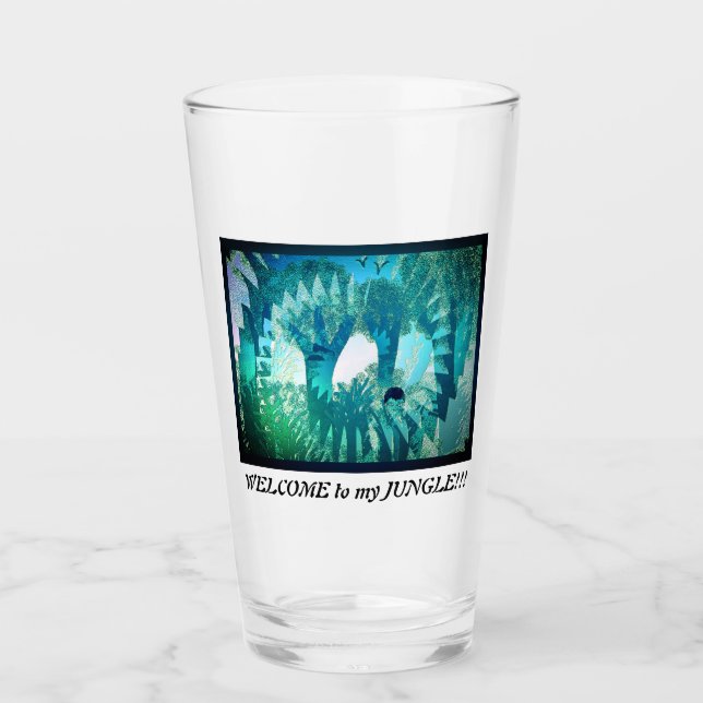 Jumbler de verre Jungle (Devant)