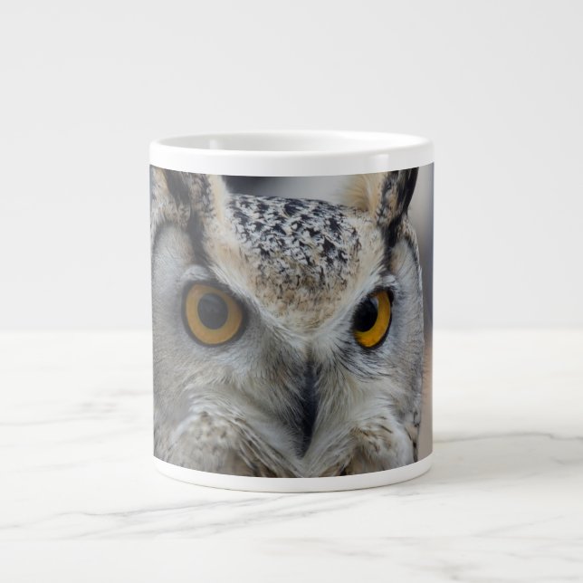 Jumbo 20 oz Coffee Mug Siberian Eagle Owl (Front)