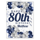 Jumbo 80e Anniversaire Marine Ballons Surdimension