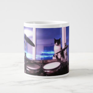 Jumbo Blues Drummer Cat Mug