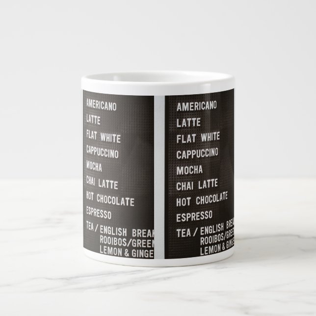 JUMBO café drinks board mug (Front)