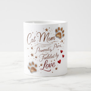 Jumbo Cat Mom Mug – Extra Love, Extra Purrs, Extra
