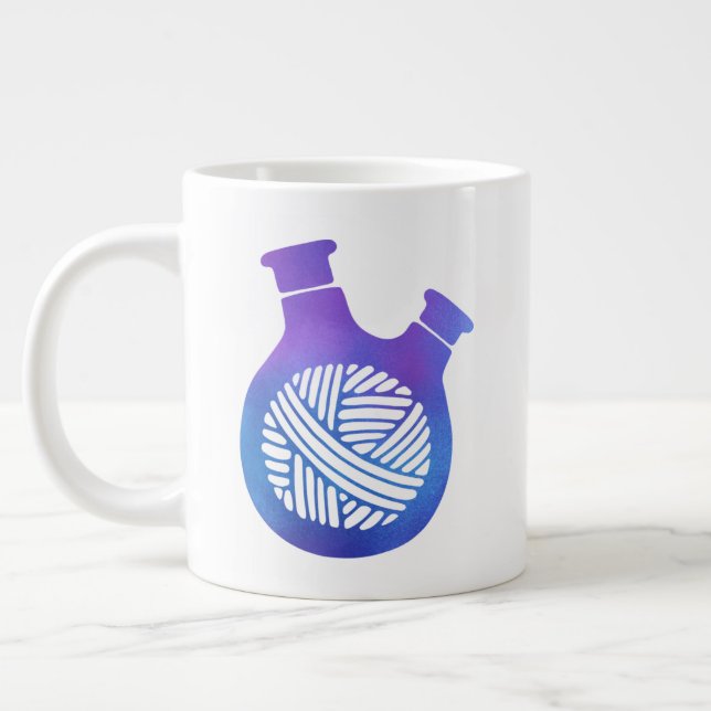 Jumbo ChemKnits Creations Mug (Left)