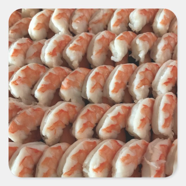 Jumbo Cocktail Shrimp Seafood Stickers (Front)