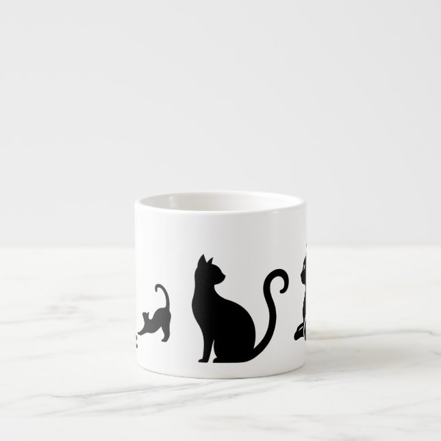 Jumbo espresso cup, 170ml, cats cup (Front)