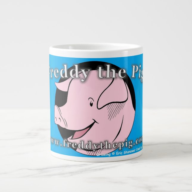 Jumbo Freddy the Pig mug (Front)
