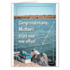 Jumbo Funny Fishing Retirement Card