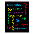 JUMBO GIANT BIG HUGE Large Birthday Any Name Age