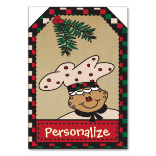 Jumbo Gingerbread Gift Tag Table Number