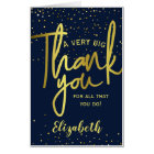 Jumbo Glamour Très Grand Merci Marine Or