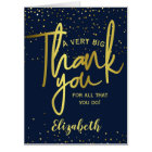 Jumbo Glamour Très Grand Merci Marine Or