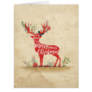 Jumbo Holiday Knockout Christmas Card