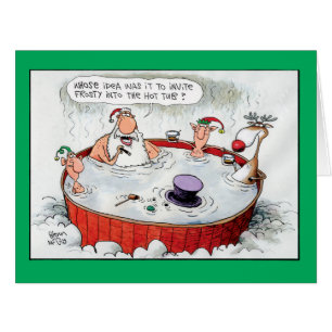 Jumbo Invitation Frosty Christmas Card