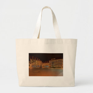 Jumbo jet market place who Niger ode at night Large Tote Bag
