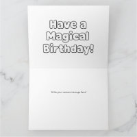 Jumbo Magical Unicorn Birthday Colour Me Activity